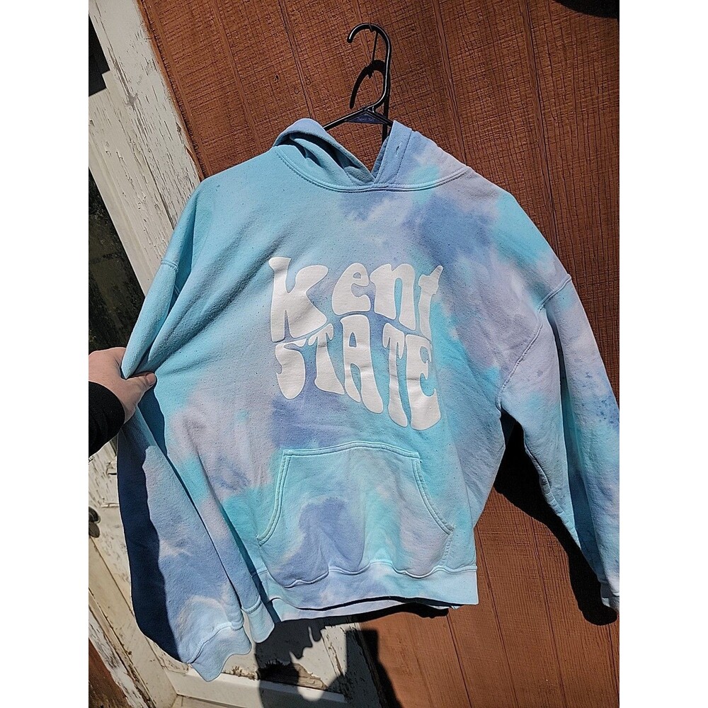 VTG Kent State Tye Dye Hoodie Large